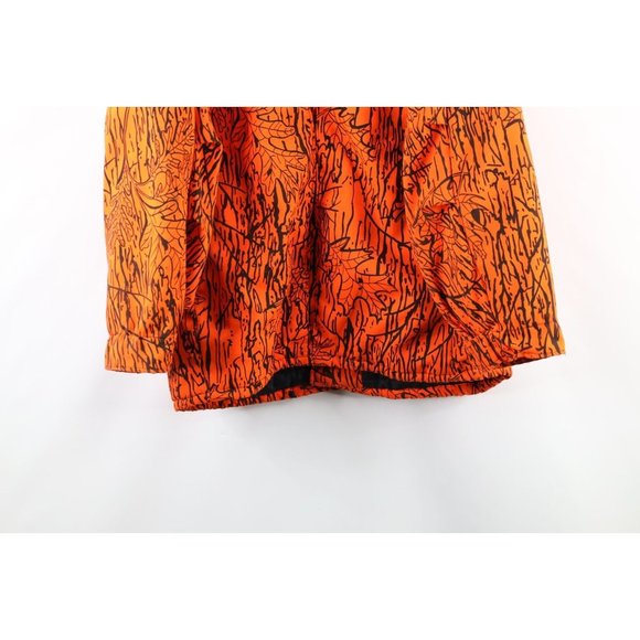 Vintage 90s Smith & Wesson 2XL Insulated Hunting Jacket Blaze Orange Camouflage - Picture 10 of 12